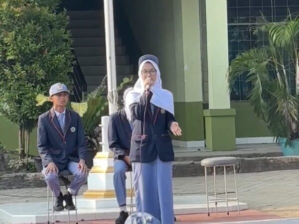 Dari visi jadi aksi: Intip Serunya Orasi Calon Ketua OSIS SMAN 5 Bandar Lampung tahun ajaran 2026/2027!